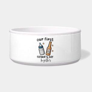 Our First Father's Day Together Baby & Dad Bottles