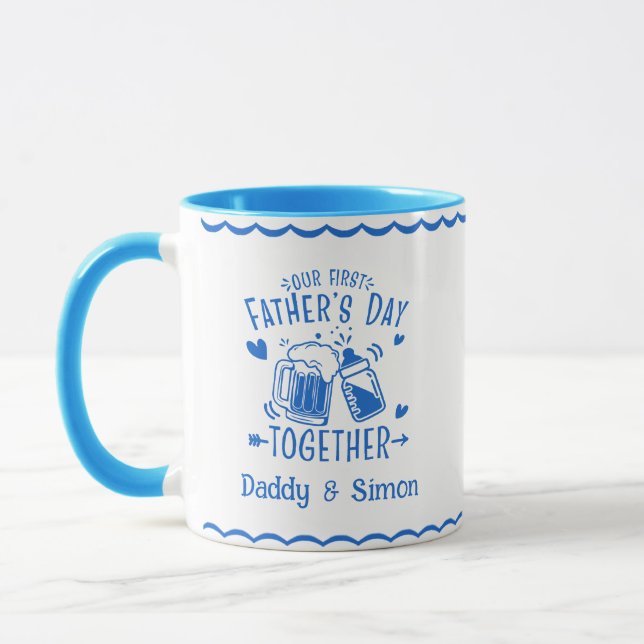 Our First Father's Day Together Mug (Left)