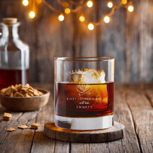Our First Father's Day Whiskey Glass