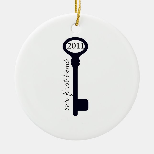 Our First Home Christmas Ornament (Front)