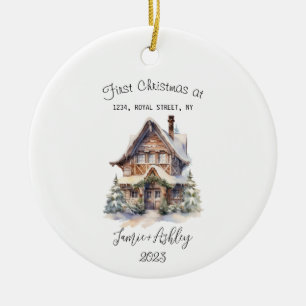 Our First Home Christmas Ornament 2023 Personalize