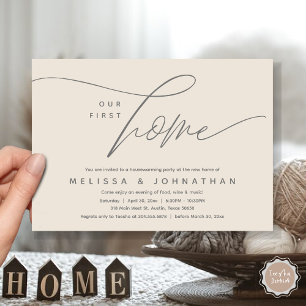 Our First Home, Cosy Lovely Housewarming Party Invitation