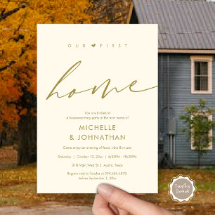 Our first home, Housewarming party celebration Invitation