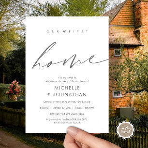 Our first home, Housewarming party celebration Invitation