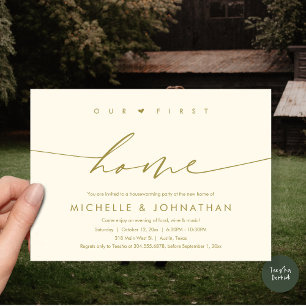 Our first home, Housewarming party celebration Invitation