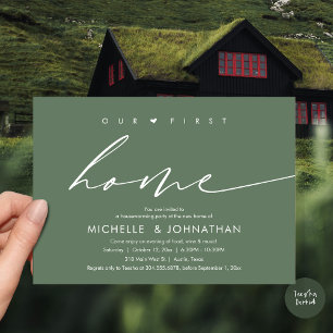 Our first home, Housewarming party celebration Invitation