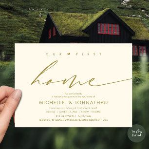 Our first home, Housewarming party celebration Invitation