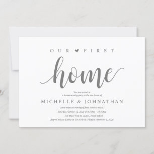 Our first home, Housewarming party celebration Invitation