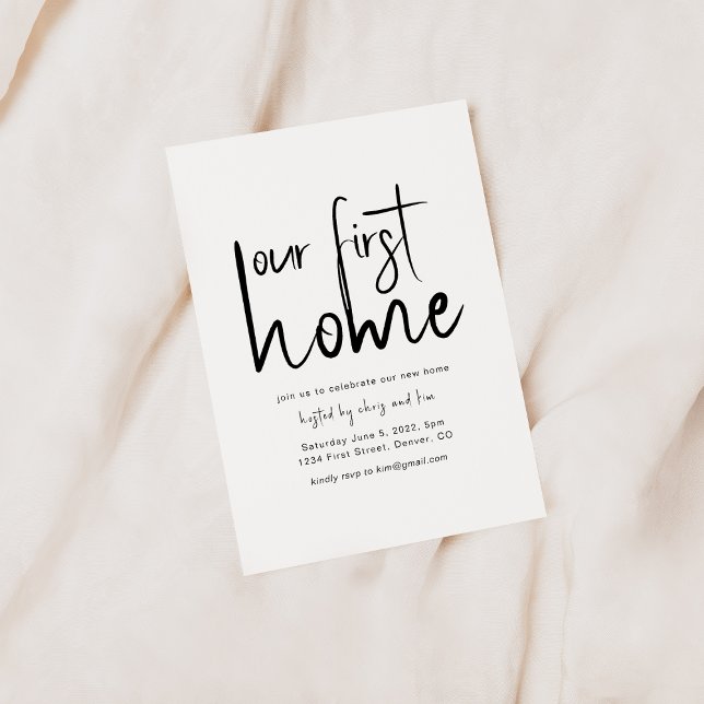 Our First Home Housewarming Party Invitation (Creator Uploaded)