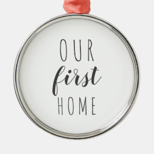 Our first home modern farmhouse ornament