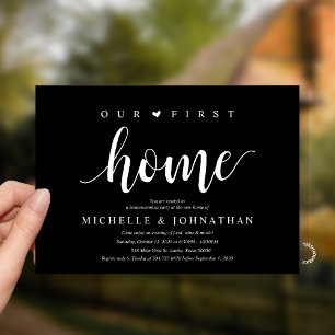 Our First Home Modern Rustic Housewarming party Invitation