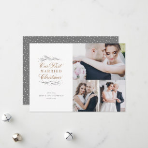 Our First Married Christmas Multi-Photo Holiday