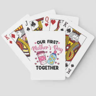 Our First Mother’s Day Together Couples Marriage Playing Cards