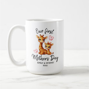 OUR FIRST MOTHER'S DAY BABY&MAMA GIRAFFE COFFEE MUG