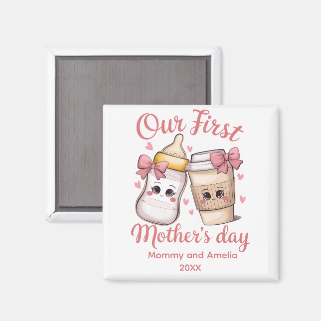 Our First Mother's Day Magnet (Front/Back)