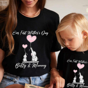 Our First Mother's Day, Matching Mummy And Me T-Sh T-Shirt