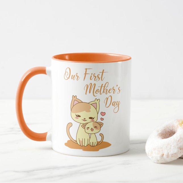 Our first mother's day  mug (With Donut)