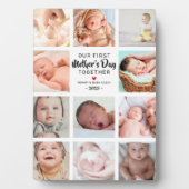 Our First Mother's Day Photo Collage Plaque (Front)