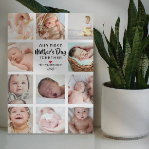 Our First Mother's Day Photo Collage Plaque
