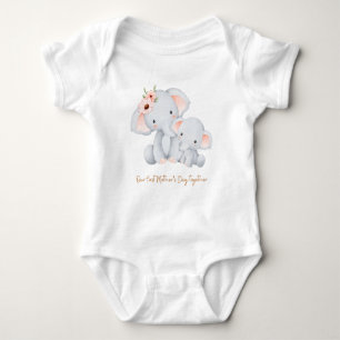 OUR FIRST MOTHER'S DAY TOGETHER  BABY BODYSUIT