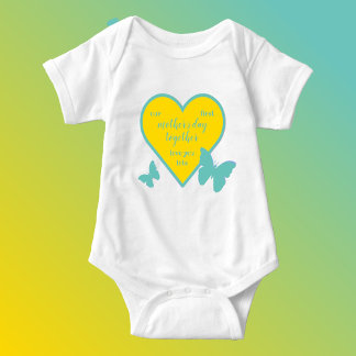 Our first mother's day together baby bodysuit