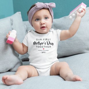 Our First Mother's Day Together Baby Bodysuit