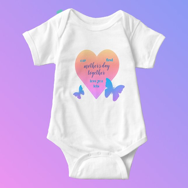Our first mother's day together baby bodysuit (Creator Uploaded)