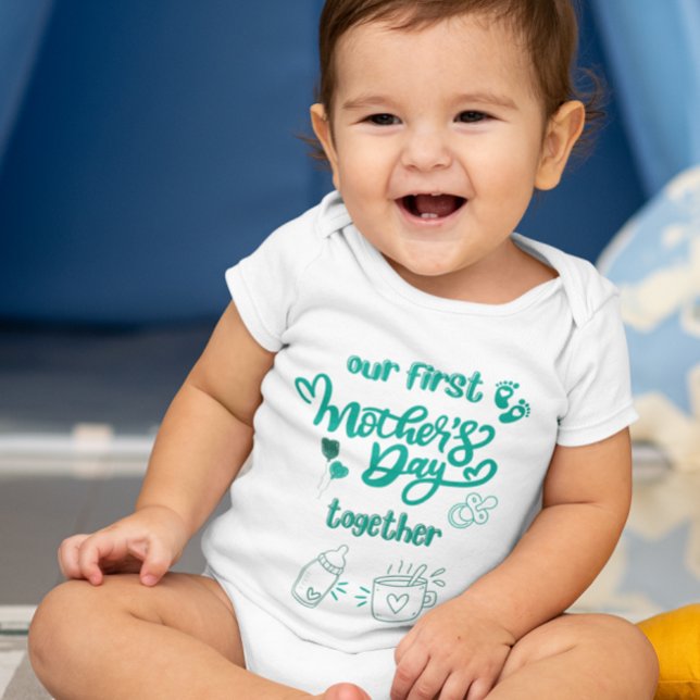 Our first mother's day togherther baby suit bodysuit (Creator Uploaded)