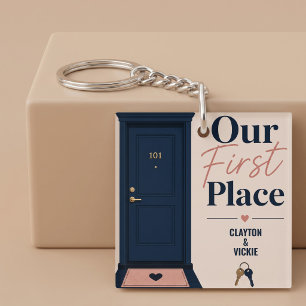 Our First Place New Home Personalised Key Ring