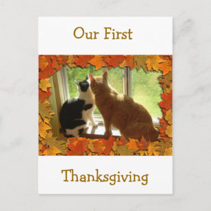 Our First Thanksgiving Holiday Postcard