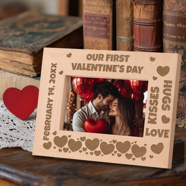 Our First Vale tine’s Day Custom Text Etched Frames (Creator Uploaded)