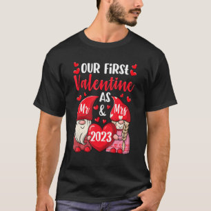 Our First Valentine As Mr And Mrs 2023 Hearts Vale T-Shirt