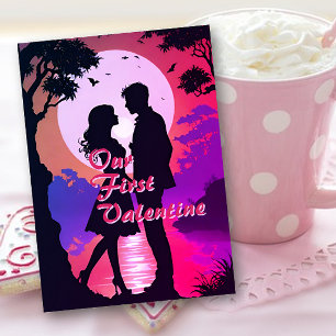 Our First Valentine Silhouette Card
