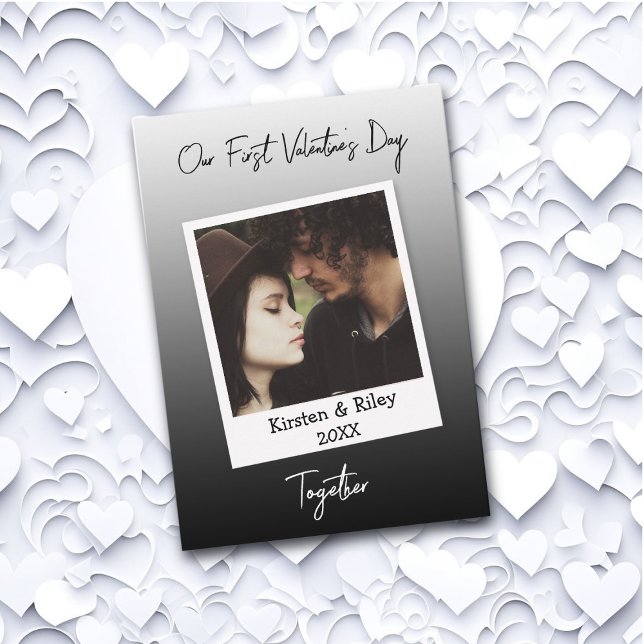 Our First Valentine's Day Personalised Retro  Card (Creator Uploaded)