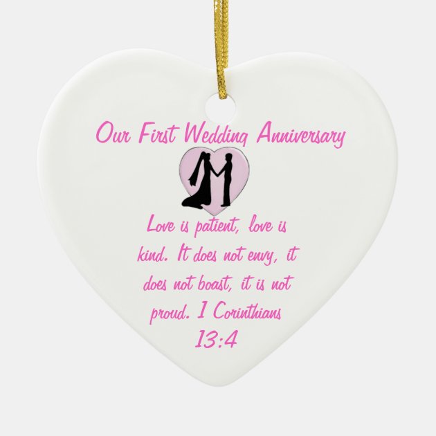 first anniversary ornament