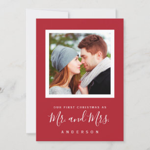 Our fist Christmas as Mr & Mrs card for newlyweds