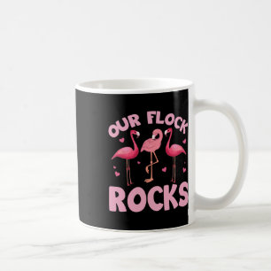 Our Flock Rocks Family Flamingo Matching Summer Va Coffee Mug