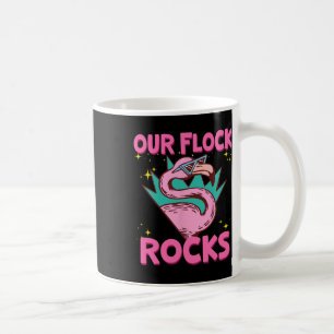 Our Flock Rocks Flamingo Matching Family Vacation Coffee Mug