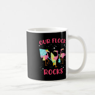 Our Flock Rocks Flamingo Matching Family Vacation Coffee Mug