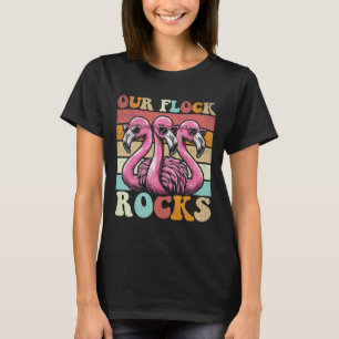 Our Flock Rocks Flamingo Matching Family Vacation T-Shirt