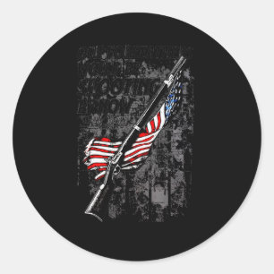 Our Forefathers Would Be Shooting By Now Us Flag ( Classic Round Sticker