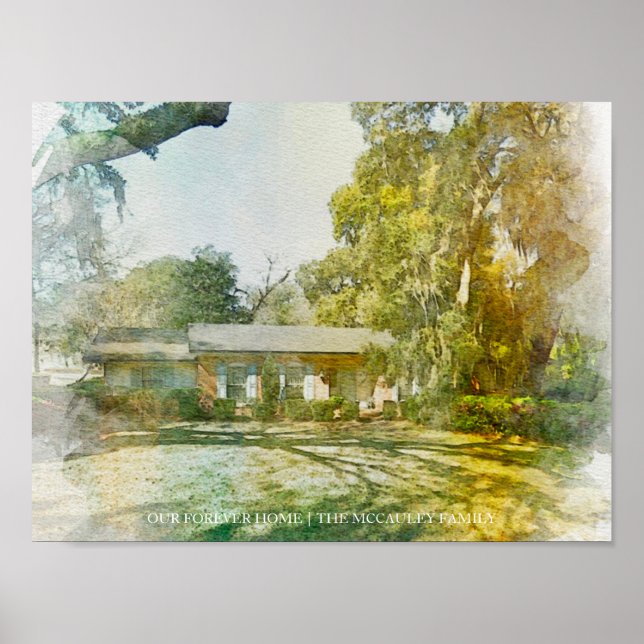 Our Forever Home Custom House Portrait TEST Poster (Front)