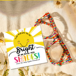 our future is so bright square sticker