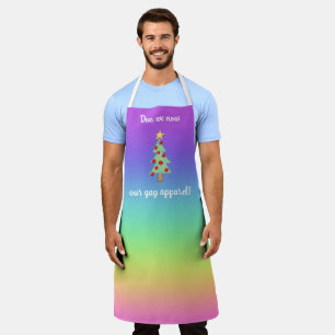 Our Gay Apparel Holiday Rainbow Apron