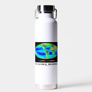 Our Global Biosphere Global Photosynthesis Map Water Bottle