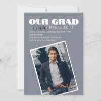 Our Grad Photo Graduation Invitation