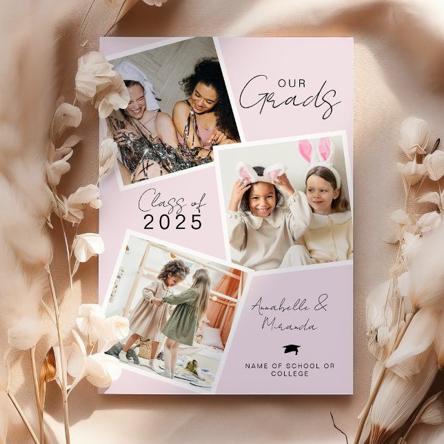 Our Grads Joint Graduation Holiday Card (Creator Uploaded)