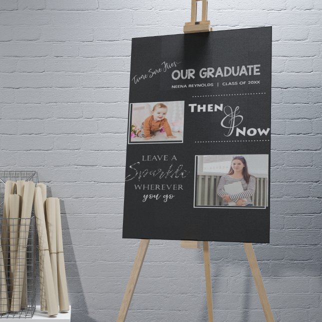 Our Graduate | Then & Now | Graduation Photo Poster (Creator Uploaded)