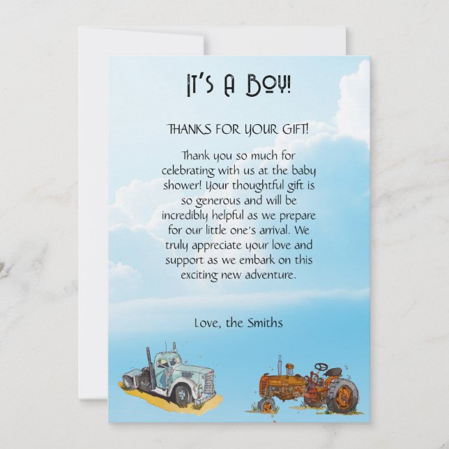 Our Gratitude Thank You Card (Front)