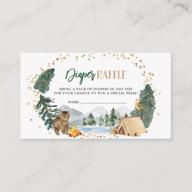 Our Greatest Adventure Diaper Raffle Card (Front)